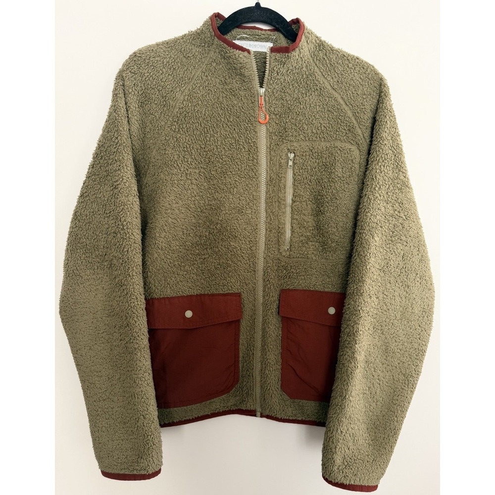 Outerknown Jacket Skyline Sherpa Military Olive Men's Size Small